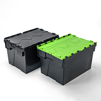 Attached lid containers