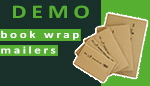 Book wrap mailers