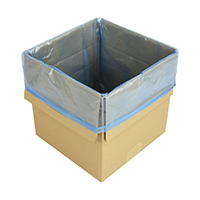 Blue tint gusseted bags (liners)