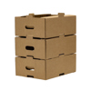 cardboard delivery trays stacked small 2 - Thumbnail