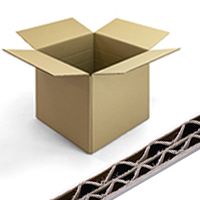Double wall cardboard boxes