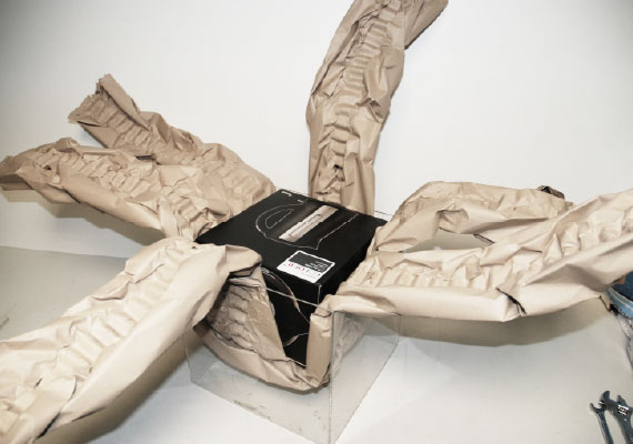 example of paperjet in a box with product in it