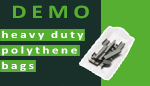Heavy duty polythene bags