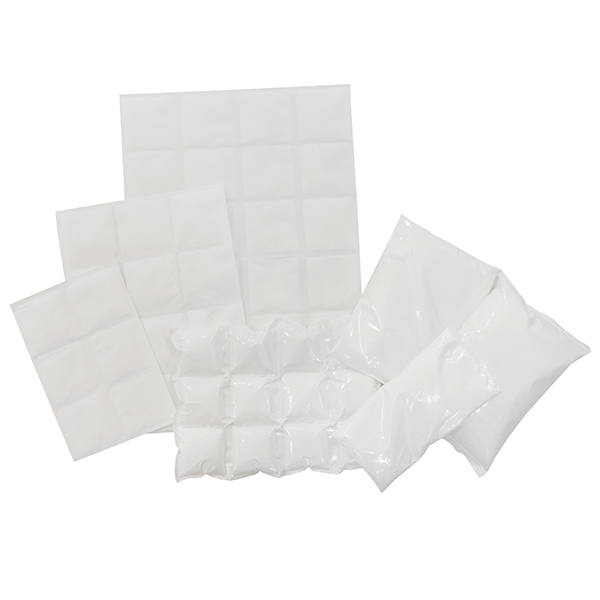 Ice sheets and gel packs