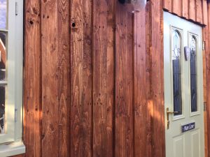 Man cave made out of recycled pallets 2