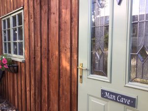 Man cave made out of recycled pallets 3