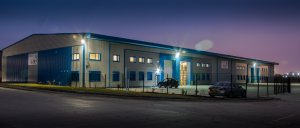 Kite Packaging's Rotherham Branch at dusk