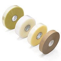 Machine applied packaging tape