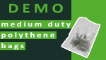 Medium duty polythene bags