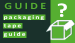 Packaging tape guide