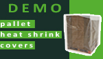 Pallet heat shrink covers