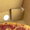inside corner flap of pizza box - Small