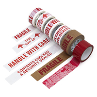 Printed warning & security tape