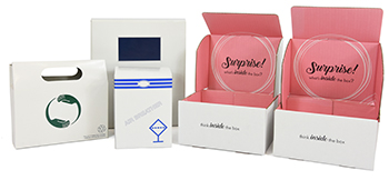 Example of white retail packaging