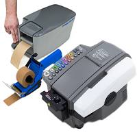 Gummed paper tape dispensers