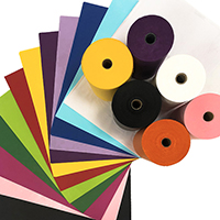 Tissue paper sheets and rolls