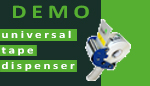 Universal tape dispenser